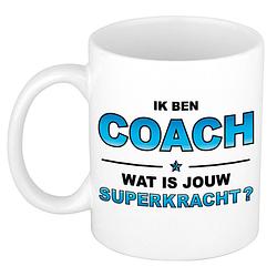 Foto van Ik ben coach wat is jouw superkracht kado mok / beker / verjaardag - feest mokken