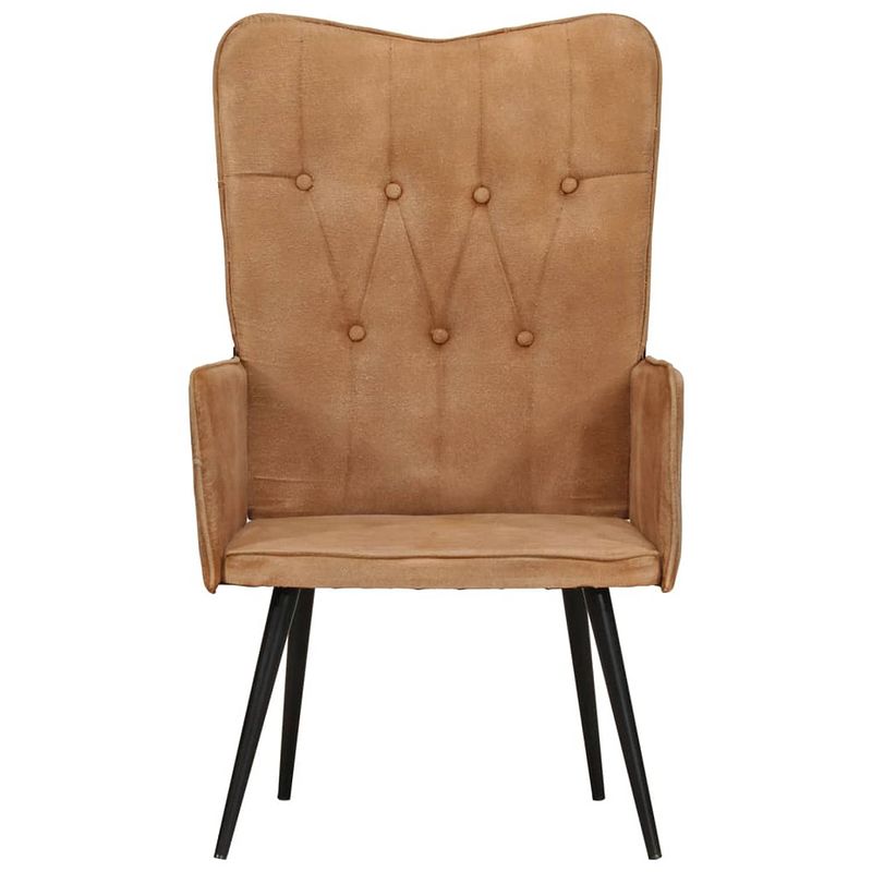 Foto van Infiori fauteuil canvas bruin