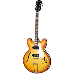 Foto van Epiphone usa casino royal tan semi-akoestische gitaar