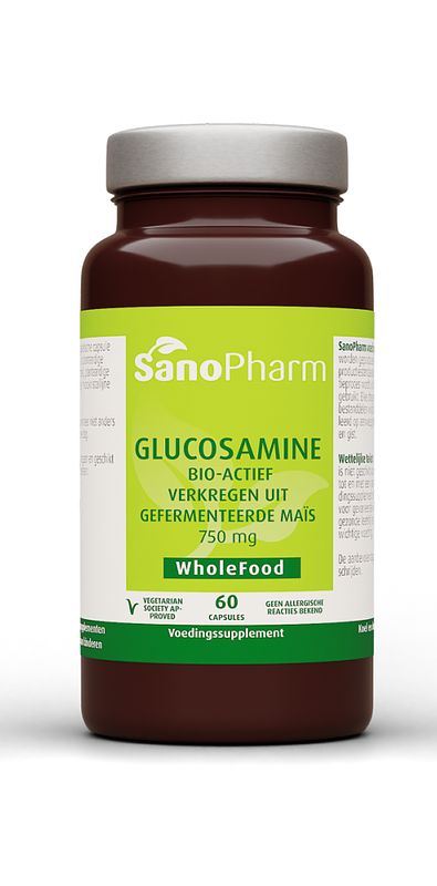 Foto van Sanopharm wholefood glucosamine capsules