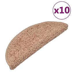 Foto van Vidaxl trapmatten 10 st 65x21x4 cm beige