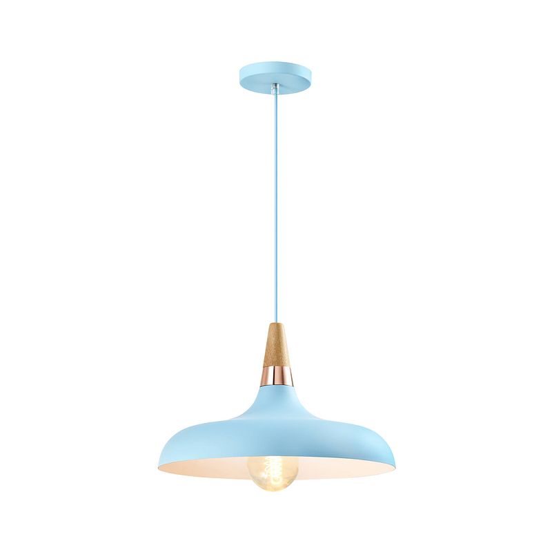 Foto van Quvio hanglamp rond blauw - quv5137l-blue