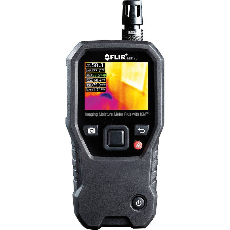 Foto van Flir mr176 materiaalvochtmeter meetbereik bouwvochtigheid 0 tot 100 %vol. geïntegreerde warmtebeeldcamera