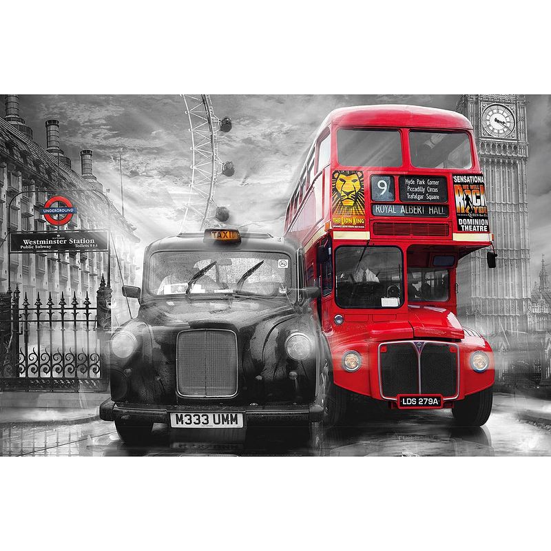 Foto van Wizard+genius taxi & bus fotobehang 175x115cm