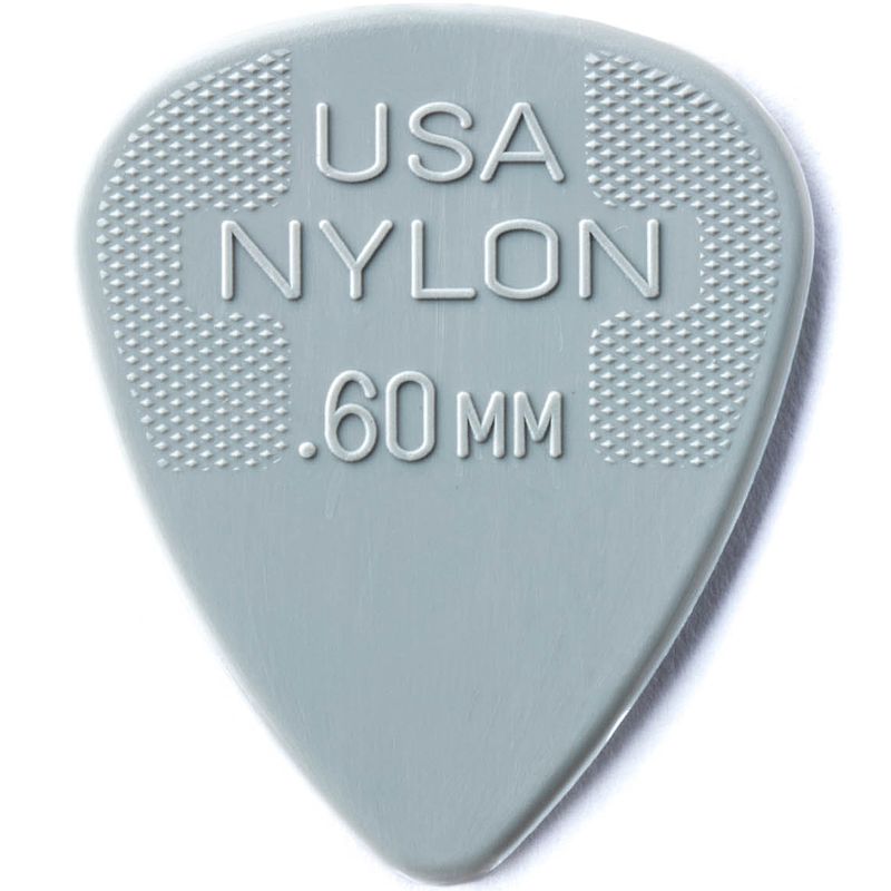 Foto van Dunlop nylon standard 0.60mm plectrum lichtgrijs