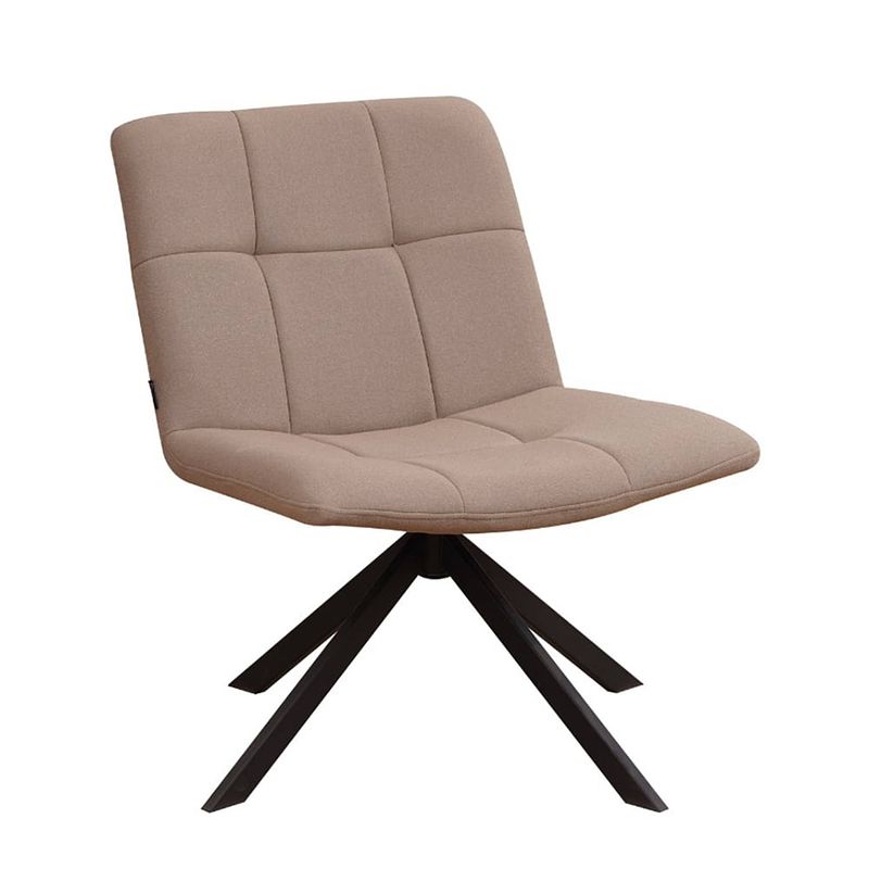 Foto van Bronx71 scandinavische fauteuil eevi gerecyclede stof taupe.