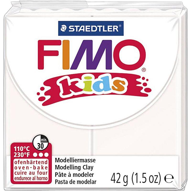 Foto van Staedtler fimo kids boetseerklei 42 gram wit