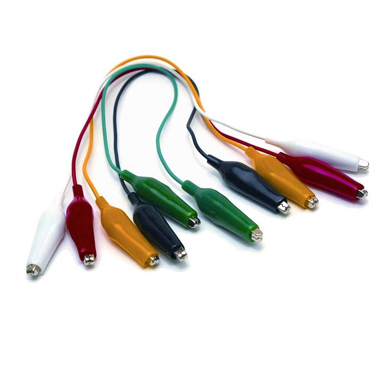 Foto van Mueller electric bu-00286 meetsnoerenset [klemverbinding - ] zwart, groen, rood, wit, geel 1 set(s)