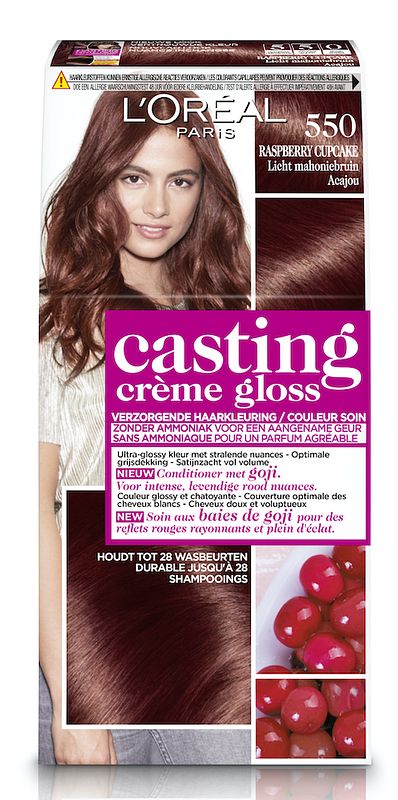 Foto van L'soréal paris casting crème gloss 550 raspberry cupcake