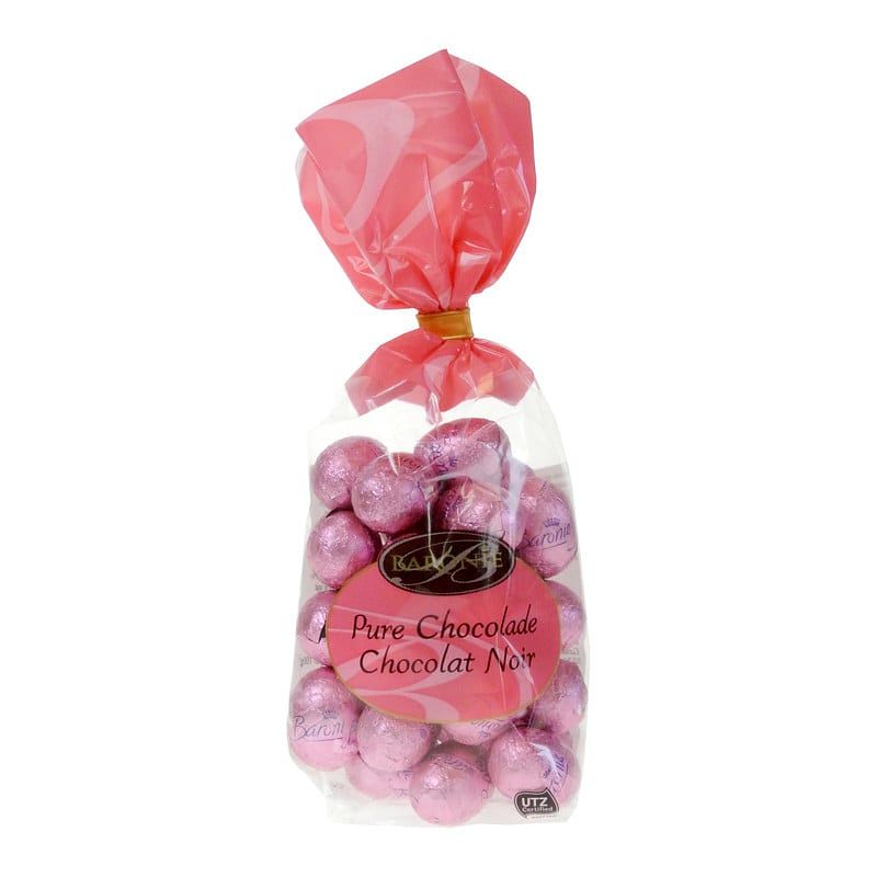 Foto van Baronie chocolade paaseitjes - puur - 200 g