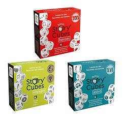 Foto van Spellenbundel - dobbelspel - 3 stuks - rory's story cubes voyages, astro & heroes