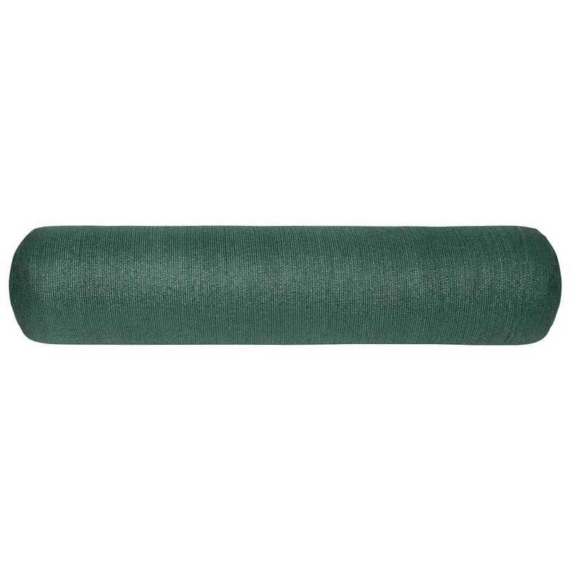 Foto van The living store tuinscherm hdpe 1.2x25m - groen - 195 g/m² - ademend hdpe