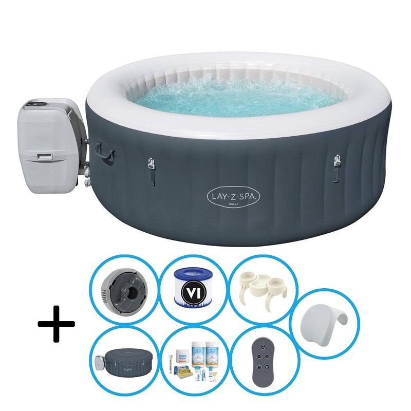 Foto van Bestway - jacuzzi - lay-z-spa - bali - inclusief accessoires