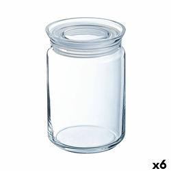 Foto van Pot luminarc pav transparant siliconen glas 750 ml (6 stuks)