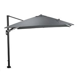 Foto van Garden impressions hawaii zweefparasol lumen led 300x300 cm - donker grijs