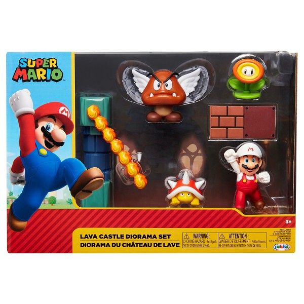 Foto van Super mario lava castle actieset 6,5cm