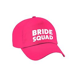 Foto van 1x bride squad vrijgezellen petje roze dames - verkleedhoofddeksels