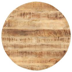 Foto van Vidaxl tafelblad rond 15-16 mm 70 cm massief mangohout