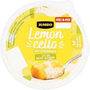 Foto van 75200 gram | jumbo lemon cello met citroensaus, bevat alcohol 75g aanbieding bij jumbo