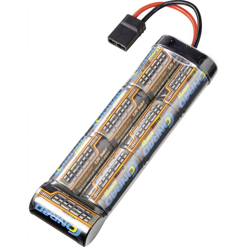 Foto van Conrad energy nimh accupack 8.4 v 4600 mah aantal cellen: 7 stick traxxas-stekker