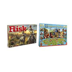 Foto van Spellenbundel - bordspel - 2 stuks - hasbro risk & carcassonne big box 3