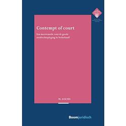 Foto van Contempt of court - e.m. meijers instituut voor