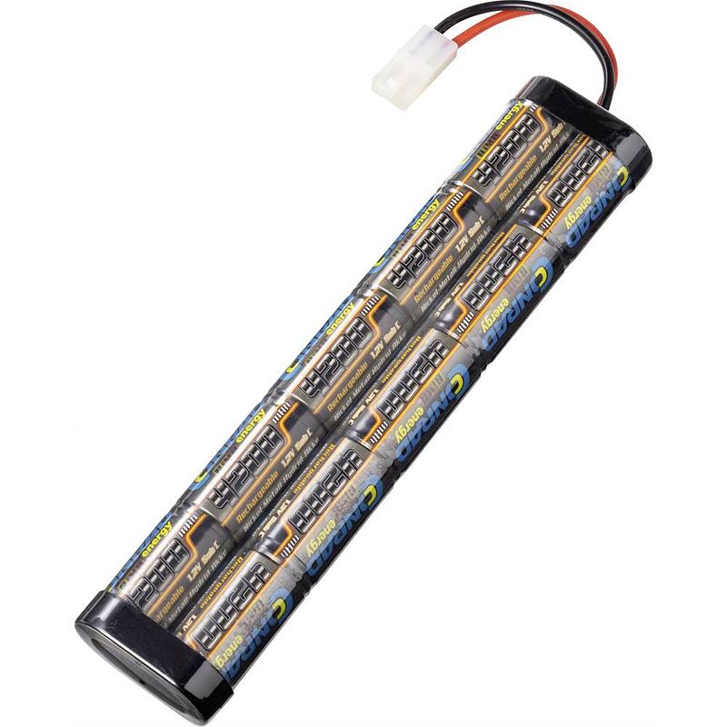 Foto van Conrad energy nimh accupack 12 v 4200 mah aantal cellen: 10 stick tamiya-stekker