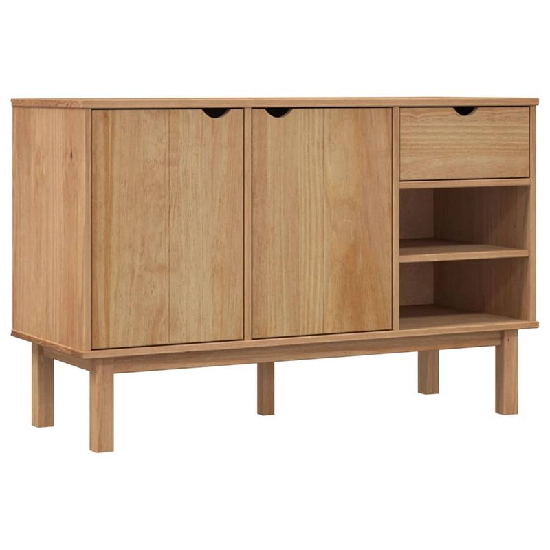 Foto van Vidaxl dressoir 114x43x73,5 cm massief grenenhout