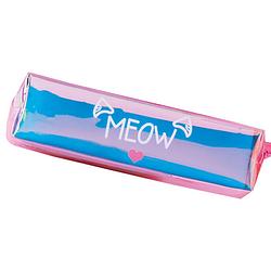 Foto van I-total etui meow junior 20 x 6 cm polyester roze/blauw