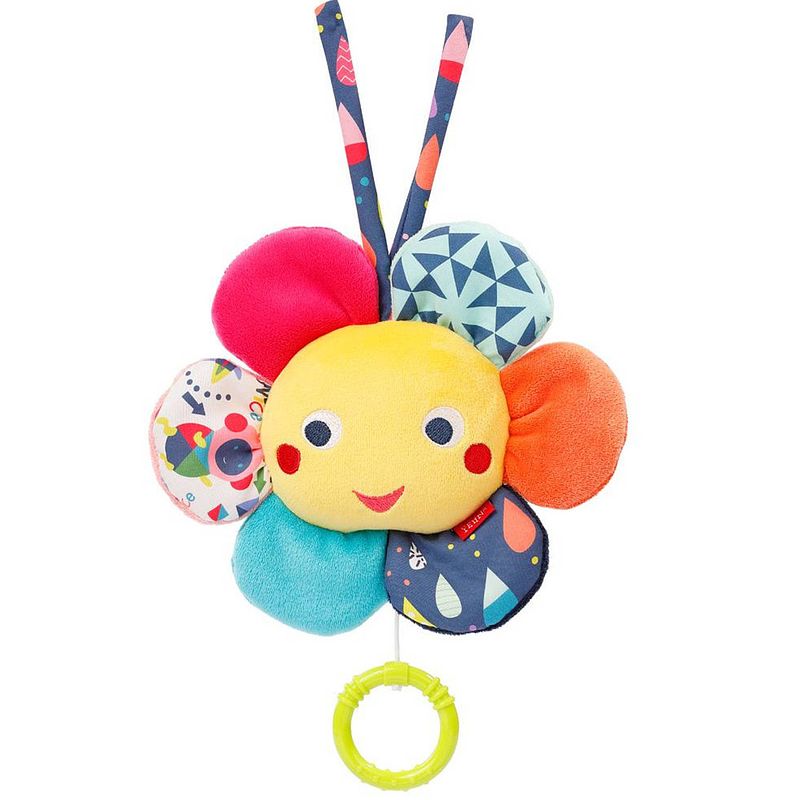 Foto van Fehn muziekdoosje color friends bloem 17 cm pluche