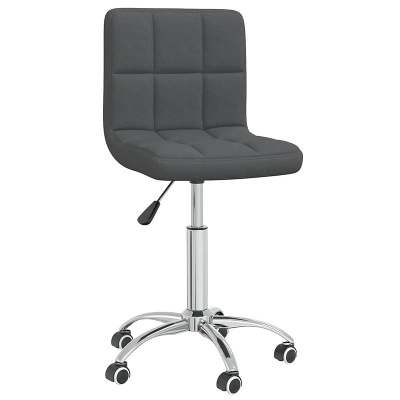 Foto van The living store draaibare eetkamerstoelen - donkergrijs - 40 x 47 x (74.5-86) cm - set van 6