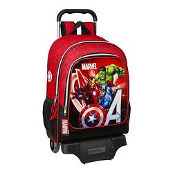 Foto van Schoolrugzak met wielen the avengers infinity zwart rood 32 x 42 x 14 cm