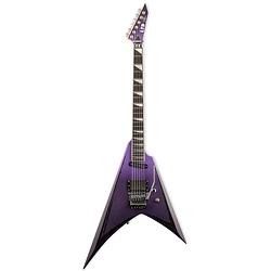 Foto van Esp ltd alexi laiho signature ripped purple fade satin with pinstripes elektrische gitaar met koffer