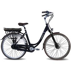 Foto van Vogue premium elektrische stadsfiets 28 inch 48 cm dames 7v rollerbrake matzwart