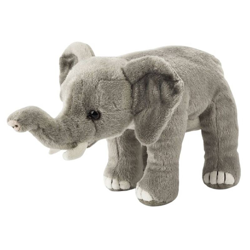 Foto van National geographic knuffelolifant junior 23 cm pluche grijs