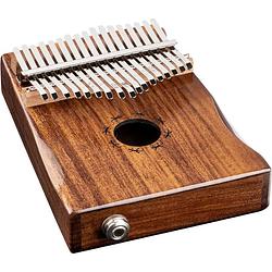 Foto van Ortega okb1e lizard series solid acacia akoestisch-elektrische kalimba