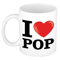 Foto van I love pop koffiemok / beker 300 ml