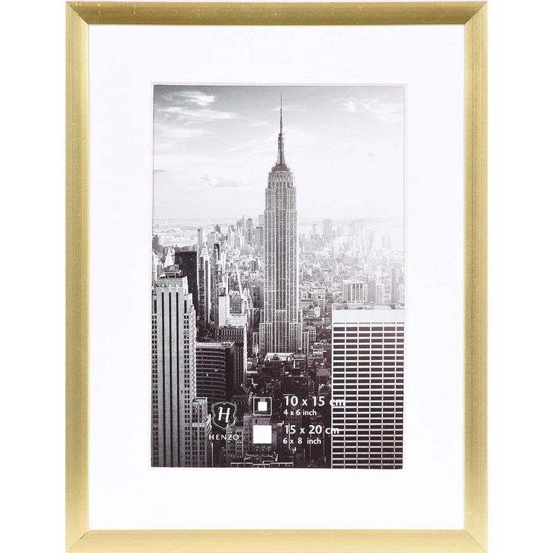 Foto van Henzo fotolijst manhattan - 15 x 20 cm - goudkleurig