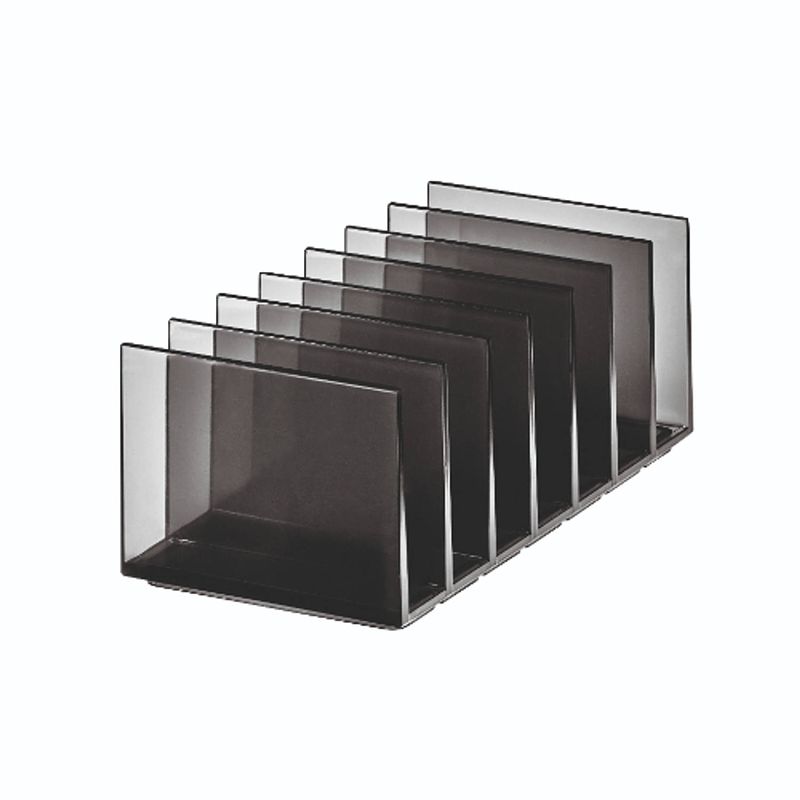 Foto van Idesign - make-up palet organizer, 20.3 x 10.2 x 7.6 cm, smoke - idesign sarah tanno collection