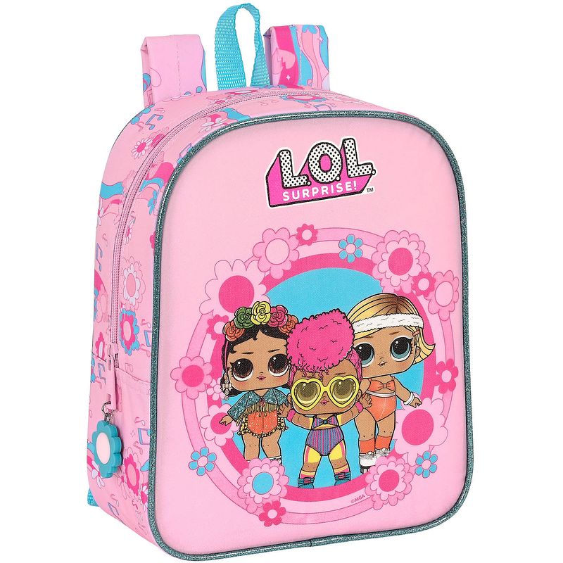 Foto van Lol surprise! peuterrugzak, glow girls - 27 x 22 x 10 cm - polyester