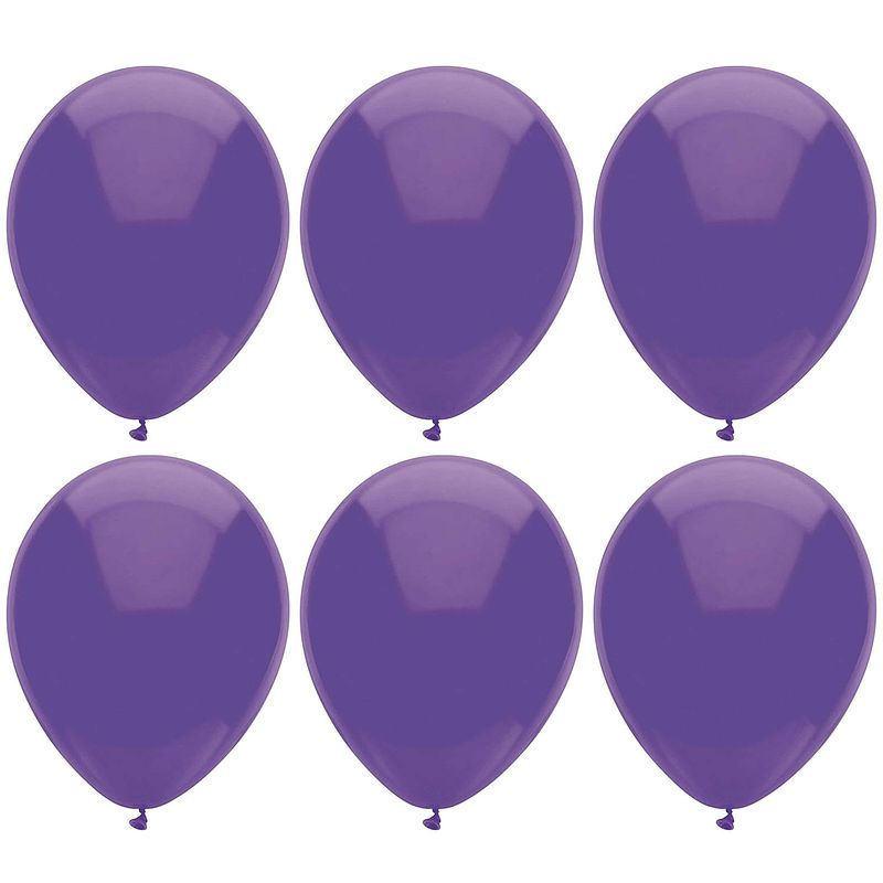 Foto van Ballonnen verjaardag/thema feest - 300x stuks - paars - 29 cm - ballonnen