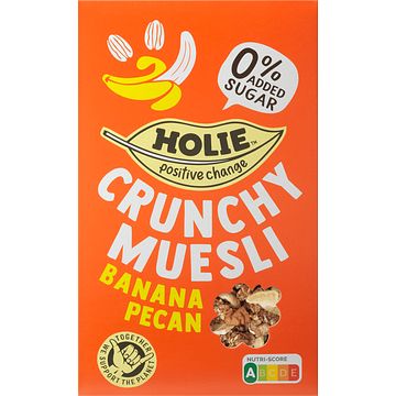 Foto van Holie crunchy muesli banana pecan 400g bij jumbo