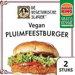 Foto van De vegetarische slager pluimfeestburger veganistisch 180g bij jumbo