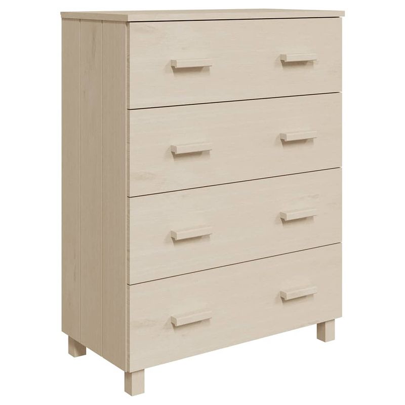 Foto van Vidaxl dressoir hamar 79x40x103,5 cm massief grenenhout honingbruin