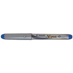 Foto van Pilot vulpen v-pen silver blauw