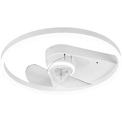 Foto van Led plafondlamp met ventilator - plafondventilator - trion borkino - 30w - aanpasbare kleur - afstandsbediening -