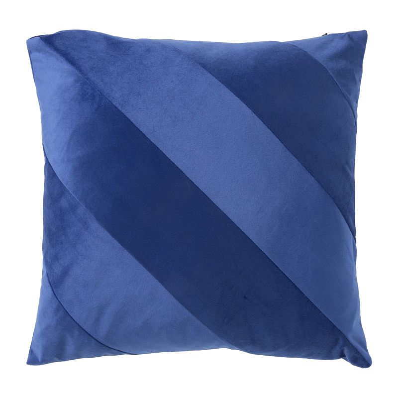 Foto van Kussenhoes streep - blauw - 43x43 cm