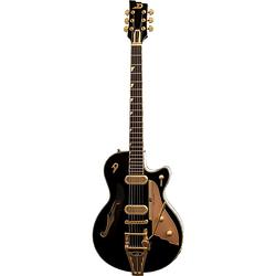 Foto van Duesenberg starplayer tv phonic black semi-akoestische gitaar met koffer