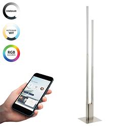 Foto van Eglo connect.z fraioli-z smart vloerlamp - 175,5 cm - grijs/wit