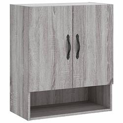 Foto van Vidaxl wandkast 60x31x70 cm bewerkt hout grijs sonoma eikenkleurig